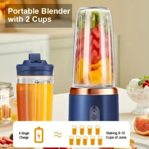 USB Rechargeable Mini Juicer Blender, Portable Juicer Bottle, Electric Fruit Juice Maker Machine