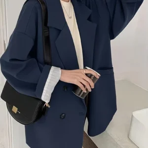 Name: Women's Open Front Office Work Business Casual Lightweight Summer Crop Suit Blazer - Breathable Fabric - For Professional