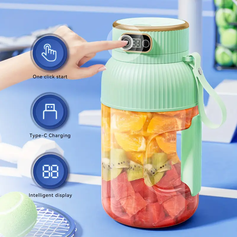 USB Rechargeable Mini Juicer Blender, Portable Juicer Bottle, Electric Fruit Juice Maker Machine