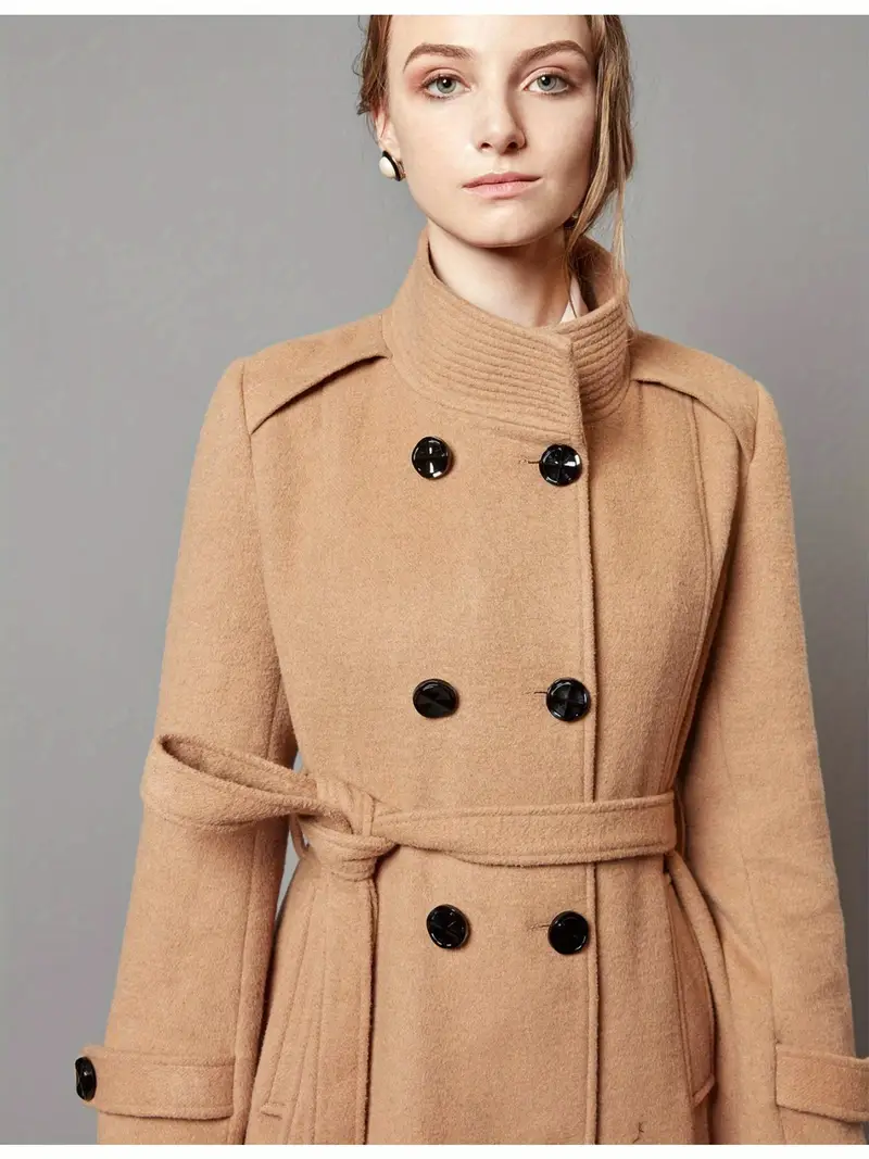 Name: Elegant Mid-Length Hooded Coat with Plush Fur Trim, Versatile Trendy Colors for Women