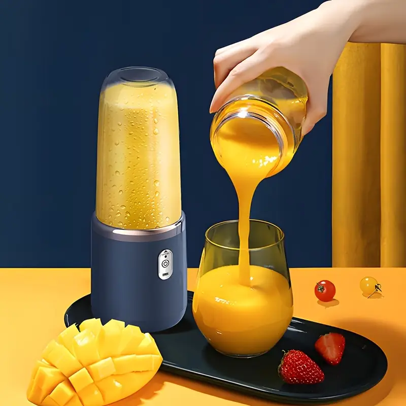 USB Rechargeable Mini Juicer Blender, Portable Juicer Bottle, Electric Fruit Juice Maker Machine
