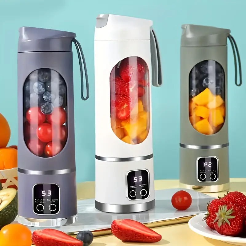 USB Rechargeable Mini Juicer Blender, Portable Juicer Bottle, Electric Fruit Juice Maker Machine
