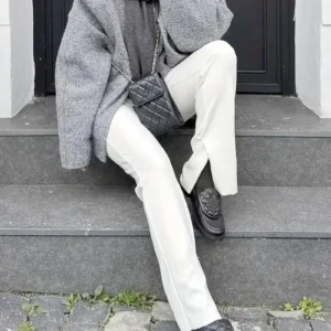 Name: Elegant Mid-Length Hooded Coat with Plush Fur Trim, Versatile Trendy Colors for Women