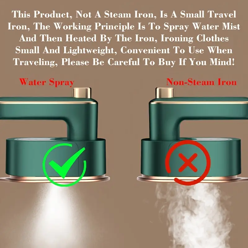 Professional-Portable-Mini-Trave I-Garment-Steamer-for-Clothes-Steam-Iro n-Press-Lightweight-Foldable-Handheld- Travel-Iron-Support-Dry