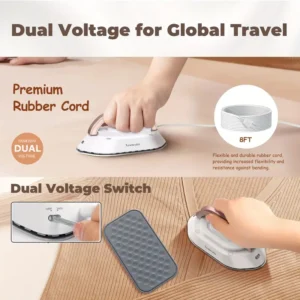 Professional-Portable-Mini-Trave I-Garment-Steamer-for-Clothes-Steam-Iro n-Press-Lightweight-Foldable-Handheld- Travel-Iron-Support-Dry