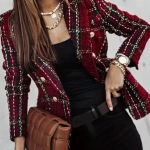 Name: Women's Open Front Office Work Business Casual Lightweight Summer Crop Suit Blazer - Breathable Fabric - For Professional