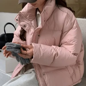 Name: Elegant Mid-Length Hooded Coat with Plush Fur Trim, Versatile Trendy Colors for Women