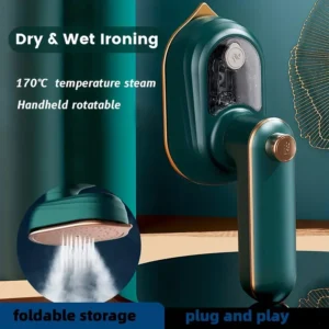 Professional-Portable-Mini-Trave I-Garment-Steamer-for-Clothes-Steam-Iro n-Press-Lightweight-Foldable-Handheld- Travel-Iron-Support-Dry