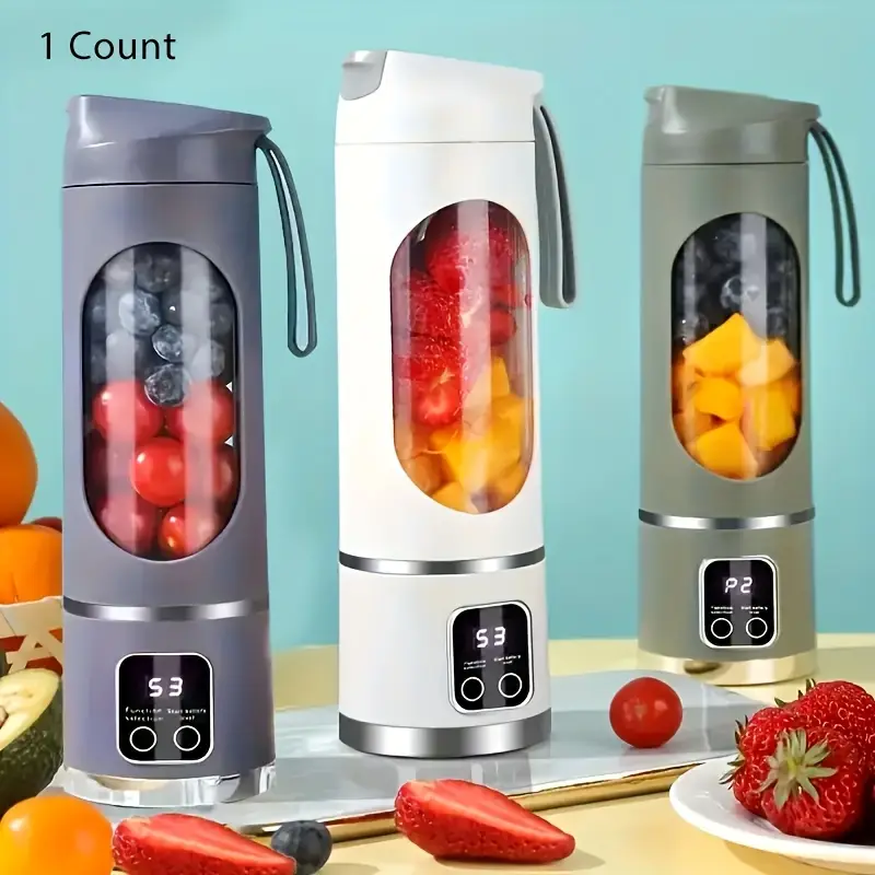 USB Rechargeable Mini Juicer Blender, Portable Juicer Bottle, Electric Fruit Juice Maker Machine