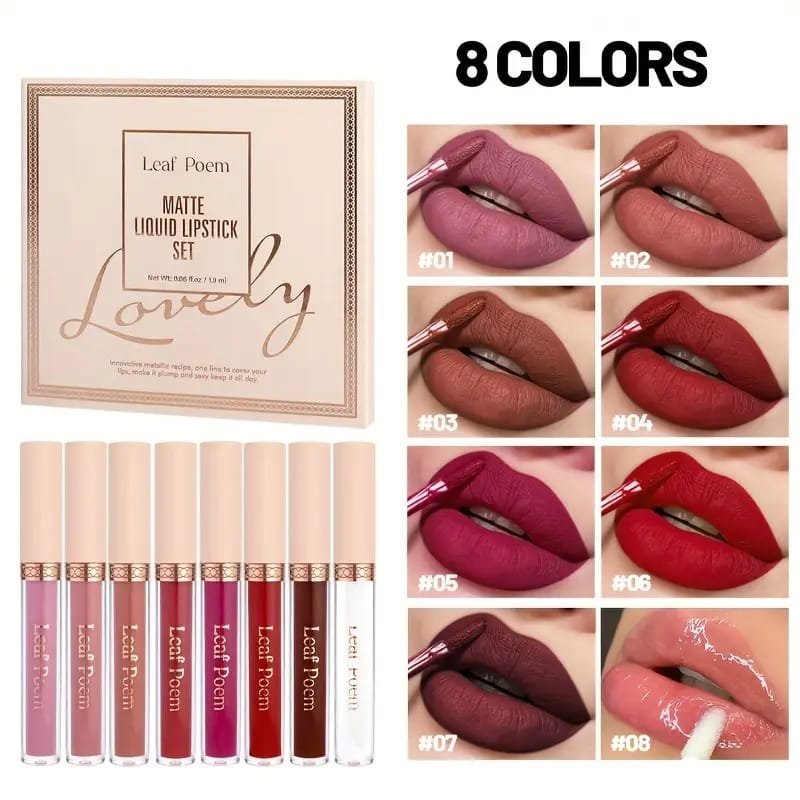 Combo  Lipstick Waterproof, Durable, Easy to Apply