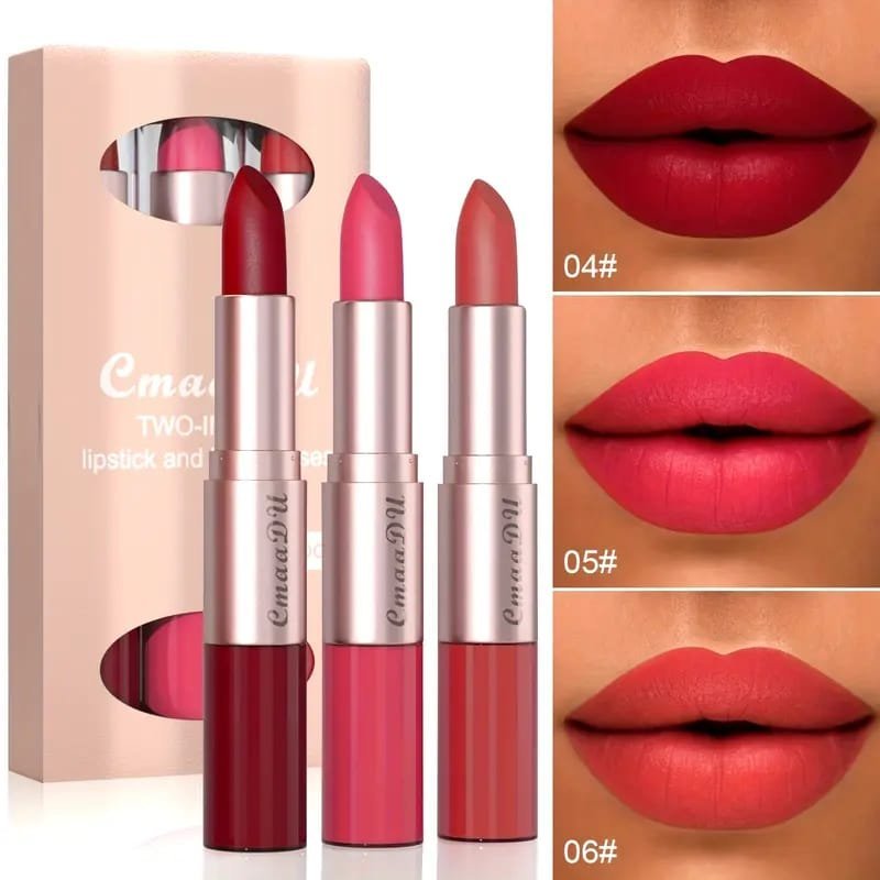 Combo Lipstick Waterproof, Durable, Easy to Apply