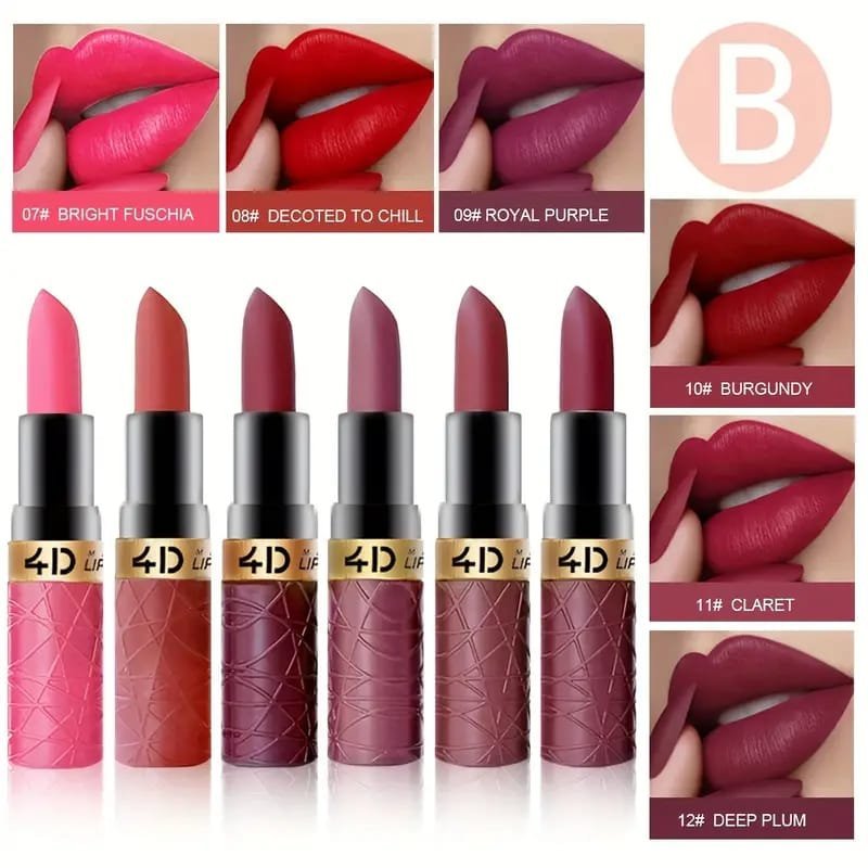 Combo Lipstick Waterproof, Durable, Easy to Apply