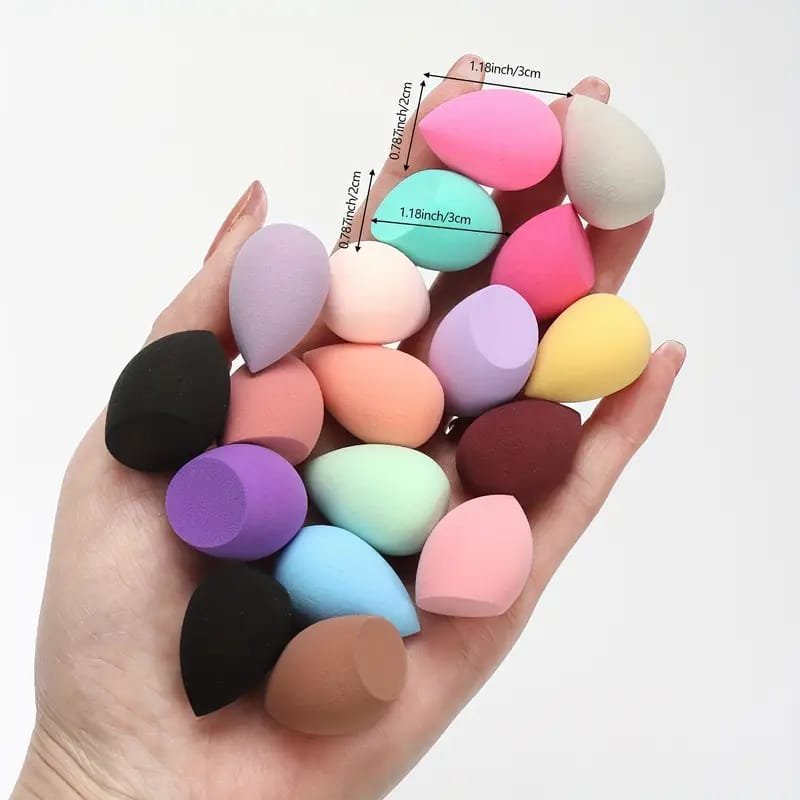 Mini Colorful Makeup Sponges - Dry & Wet Use