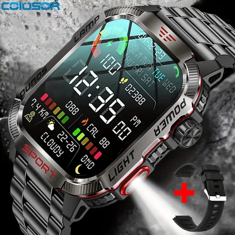 JELLOO Camo Style Smart Watch With Exercise Recording/Voice