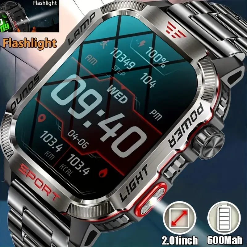 JELLOO Camo Style Smart Watch With Exercise Recording/Voice
