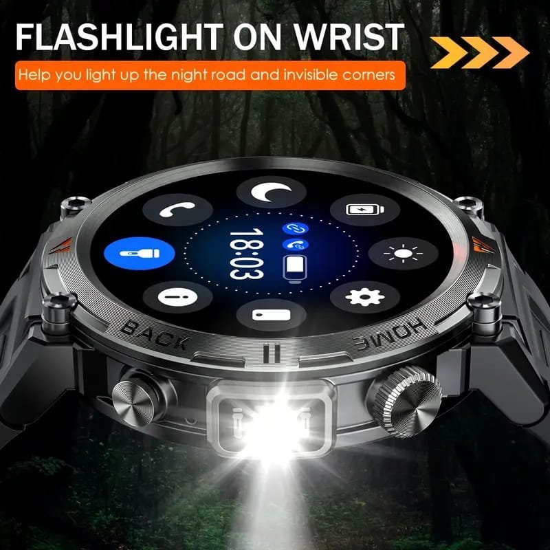 JELLOO Camo Style Smart Watch With Exercise Recording/Voice