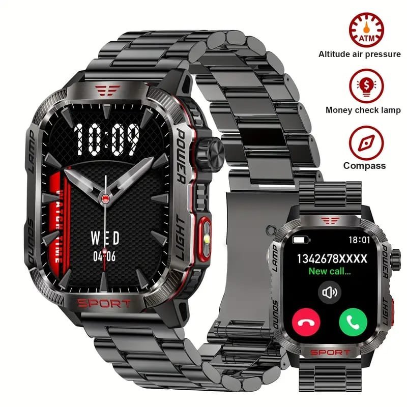 JELLOO Camo Style Smart Watch With Exercise Recording/Voice