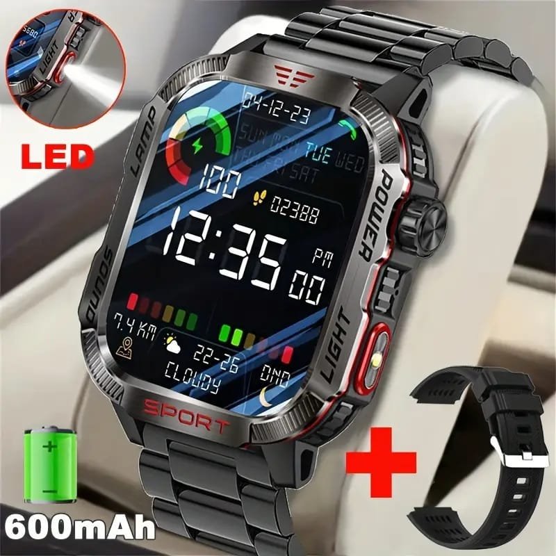 JELLOO Camo Style Smart Watch With Exercise Recording/Voice