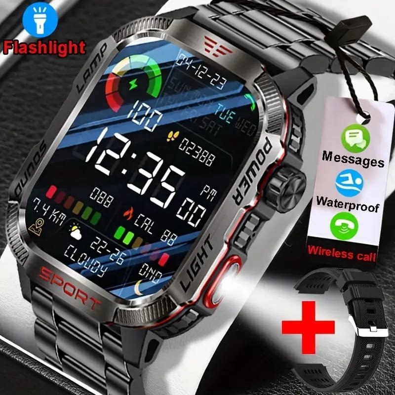 JELLOO Camo Style Smart Watch With Exercise Recording/Voice