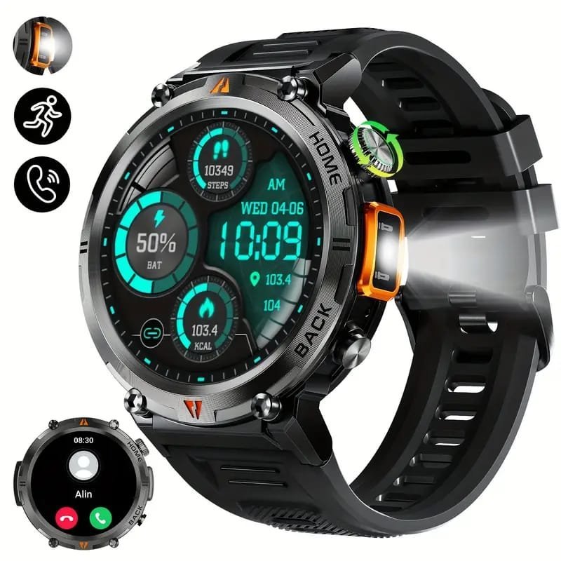JELLOO Camo Style Smart Watch With Exercise Recording/Voice