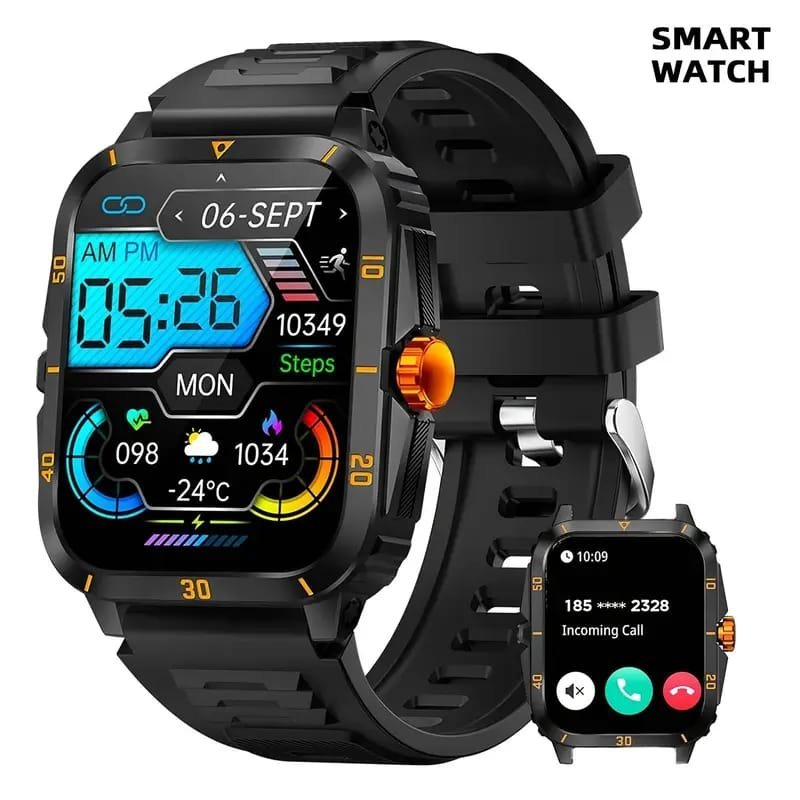 JELLOO Camo Style Smart Watch With Exercise Recording/Voice
