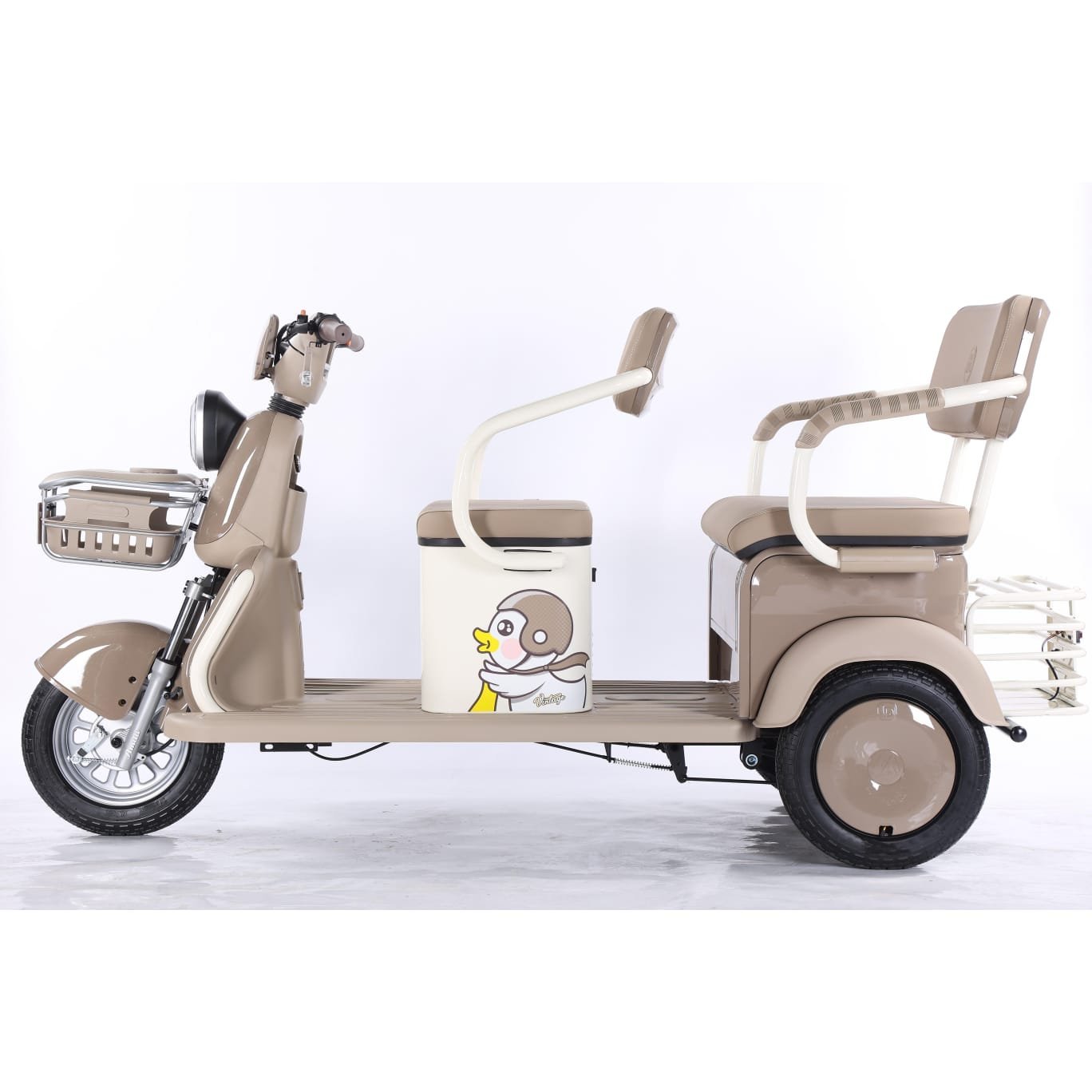 Electric Cargo Trike Canopy 1000W Motor Power 1000W Motor Power 400kg Payload Capacity Steel Material 60v Passenger Trike