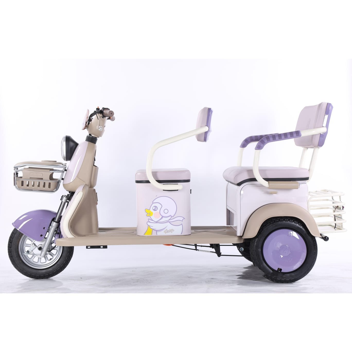 Electric Cargo Trike Canopy 1000W Motor Power 1000W Motor Power 400kg Payload Capacity Steel Material 60v Passenger Trike